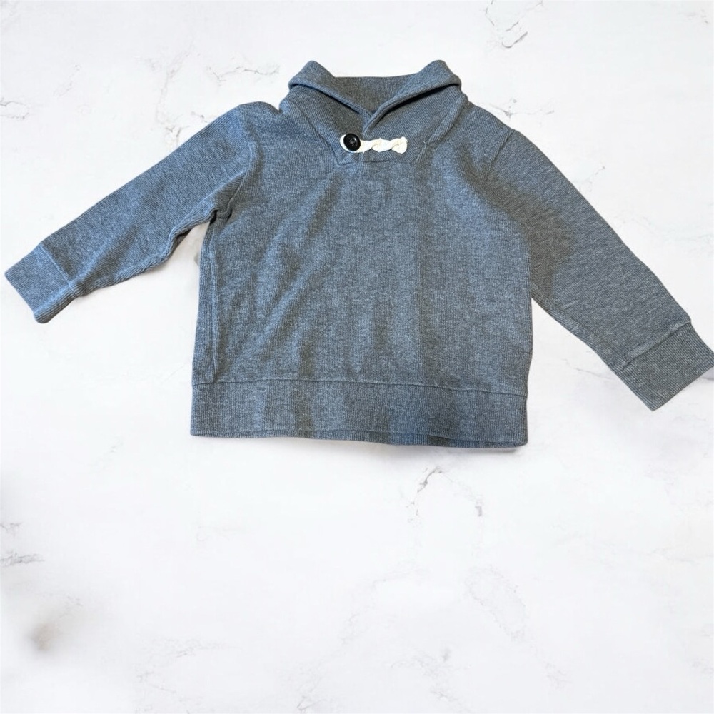 GAP Kids Gray Shawl Collar Pull-Over Sweater